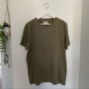 Taylor Stitch Heavy Bag Tee in Olive